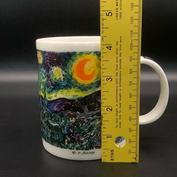Chaleur Masters Collection Starry Night Vincent Van Gogh Mug Cup D. Burrows - Picture 9 of 10